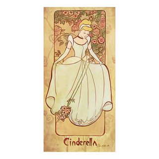 Tricia Buchanan-Benson, "Cinderella" from a Sold-Out Limited Edition on Canvas from Disney Fine Art, Numbered and Hand Signed with Letter of Authentic
