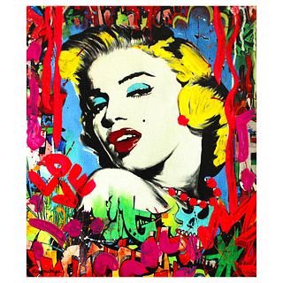 Nastya Rovenskaya- Mixed Media "Marilyn Monroe I"