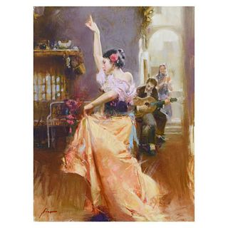 Pino (1939-2010)- Hand Embellished Giclee on Canvas "Isabella"