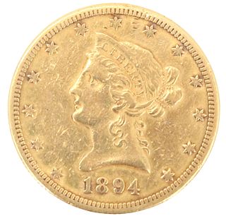 U.S. 1894 Liberty $10 Dollar Gold Coin