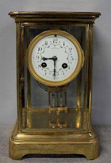 Tiffany & Co French Brass Carriage Clock with