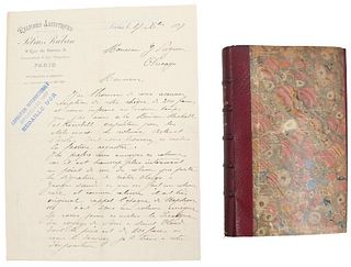 Book Signed By Victor Hugo To George Sand, Ruban B