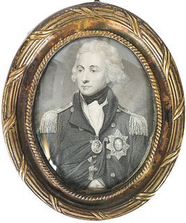 Oval Portrait of Admiral Horatio Nelson 1800’s