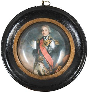 Circular Colored Portrait of Lord Nelson