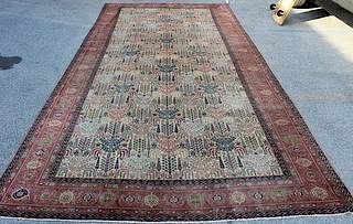Finely Woven Antique Handmade Carpet