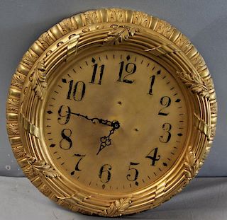Beautiful Gilt Bronze Clock Attributed to Caldwell