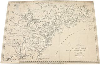 Map of North America and Canada 1780