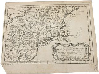 Jacques Bellin Map of New England 1757