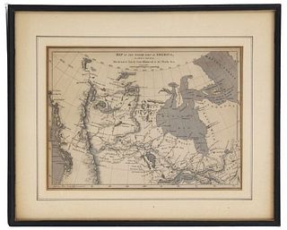Map, Northern America, Copper Engraving