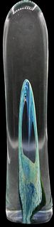Signed Tall Skinny Glass Sculpture