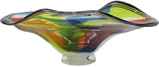 Nicholson Large Art Glass Centerpiece Bowl