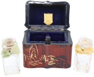 Antique Japanese Lacquer Vanity Box