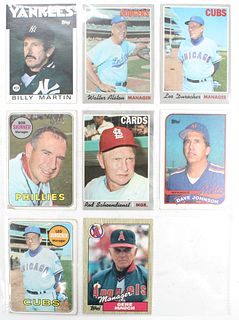 (8) MLB Baseball Cards Topps -Legendary Managers