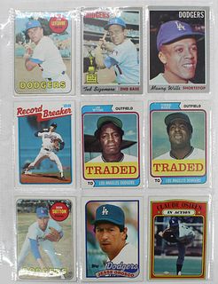 (9) MLB Topps Baseball Cards LA Dodgers Stars