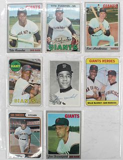 (9) MLB Topps Baseball Cards Stars SF Giants