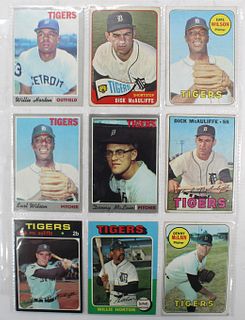 (9) MLB Topps Baseball Cards Detroit Tigers Stars