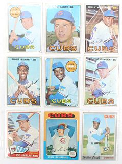 (9) MLB Topps Baseball Cards Cubs Stars