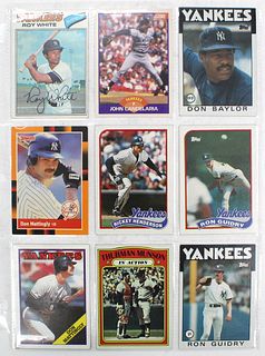 (9)MLB Topps Baseball Cards Yankee Stars 60's-80s