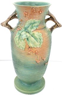 Roseville Bush Berry Green 1941 Floor Vase