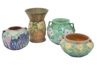(4) Roseville Vases/Planters