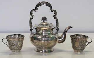 SILVER. Chinese Silver Tea Service.