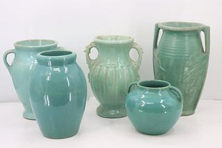 (5) Pieces of  American Vases