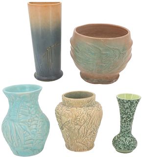 (5) Pcs. American Pottery Vase and Planter