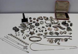 JEWELRY. Assorted Grouping of Sterling Jewelery