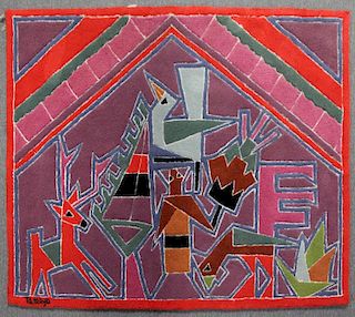 After Rufino Tamayo. Wove Tapestry in Colors.