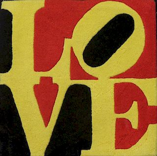 After INDIANA, Robert. "Liebe Love" Tapestry.