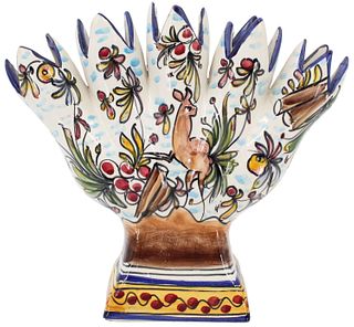 1958 Hand Painted Tulipiere Vase