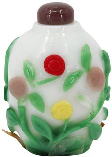 19th Century Chinese Peking Glass Snuff Bottle