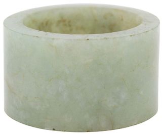 Rare Carved Jade Archers Ring