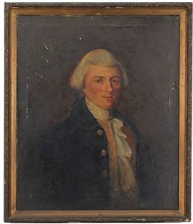 19th C. Portrait of a Gentleman, Oil/Canvas