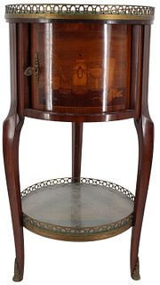 Early 20C Inlaid French Gallery Table