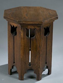 Liberty & Co. style arts and crafts tabouret.