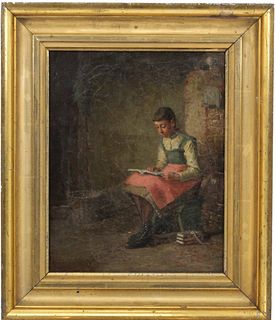 William Henry Snyder O/C Woman Reading