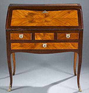 Louis XV style slant front desk, 19th / 20th c.