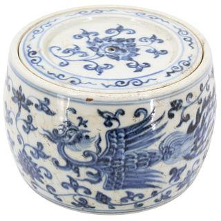 Chinese Blue and White Container