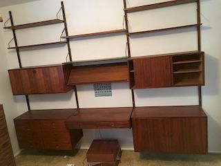 Mid-Century Modern wall unit desk / bookcase