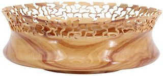 Thomas Whistance Reticulated Wooden Bowl