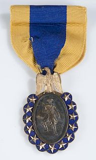 Sons of the American Revolution Medal on ribbon.