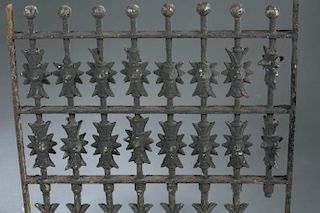2 Portions of Civil War era wrought iron gate.