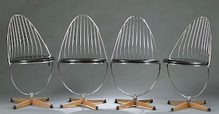 4 Dahlens Dalum Swedish Chrome Chairs