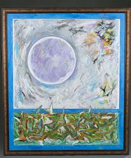 Jack Perlmutter, "Sun Birds", o/c.
