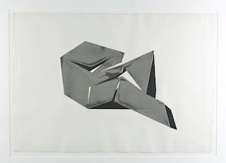 Beverly Pepper, Abstract cubes, Collage. 1968