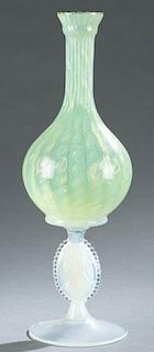 Murano art glass bottle vase.