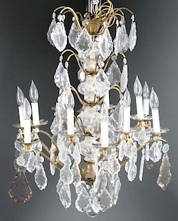 Baccarat style crystal chandelier, 19th century.