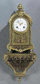 Louis XIV Boulle marquetry cartel clock.