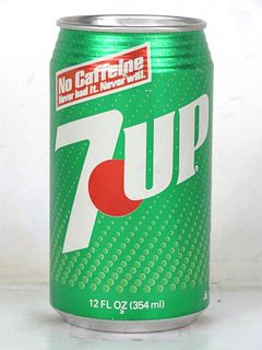 1987 7up "No Caffeine" 12oz Can Indianapolis Indiana